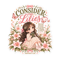 Consider The Lilies Chibi Sticker | sticker