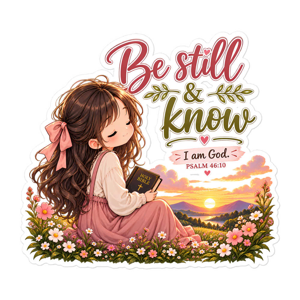 Be Still And Know Chibi Sticker | sticker