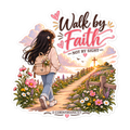 Walk By Faith Not By Sight Chibi Sticker | sticker