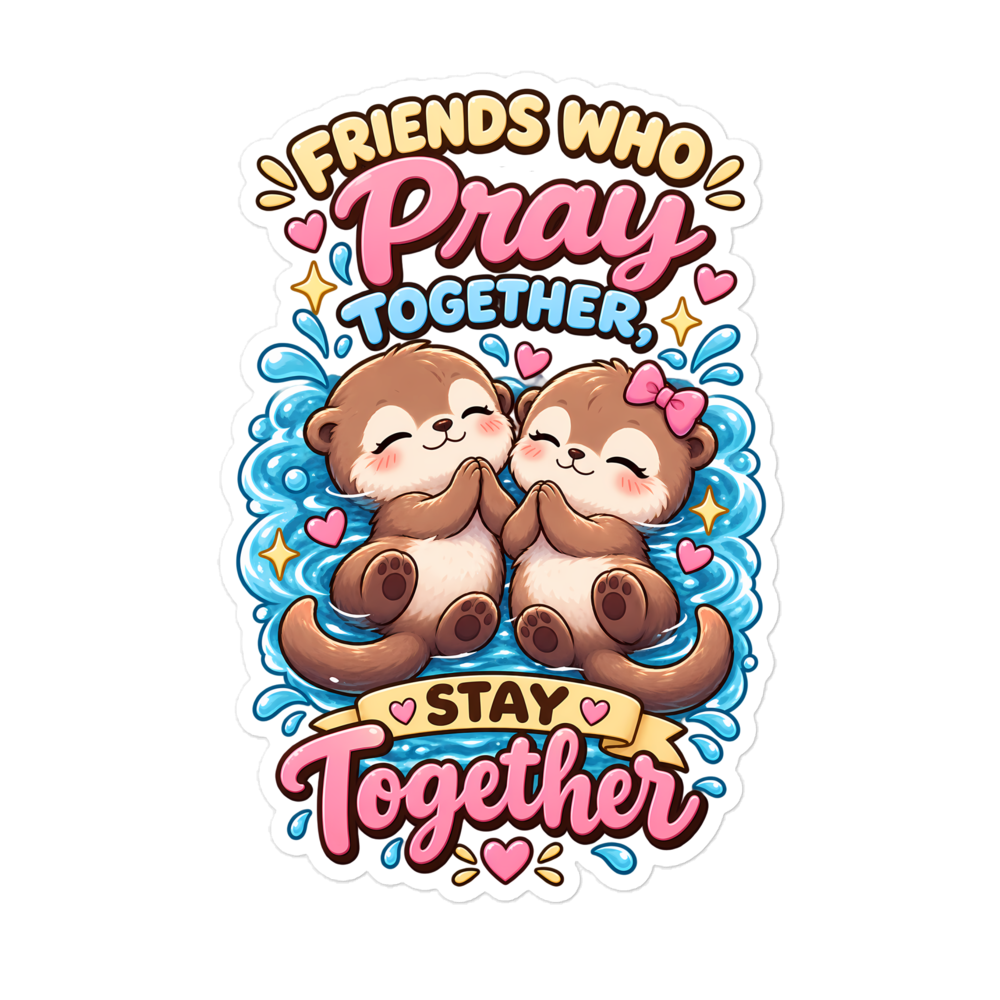 Friends Who Pray Together Stay Together Sticker | sticker