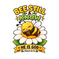Bee Still And Know Sticker | sticker