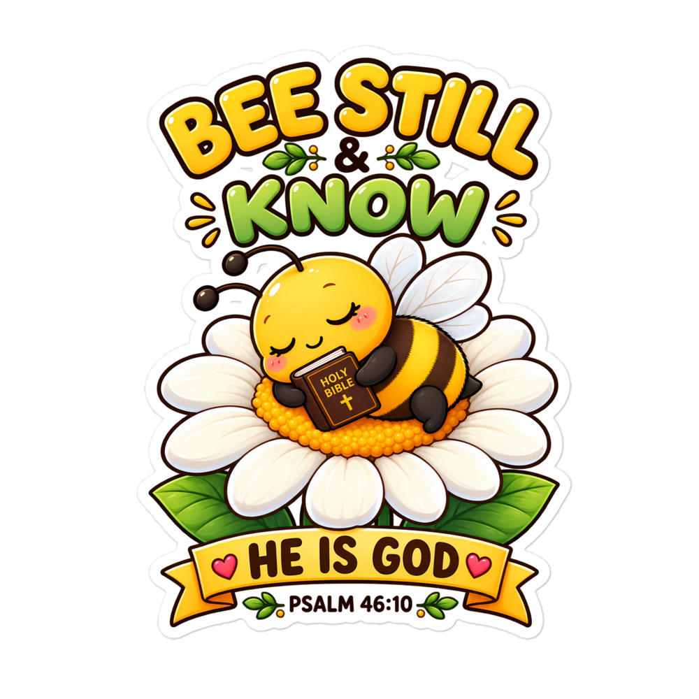 Bee Still And Know Sticker | sticker