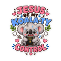 Jesus Be My Koala-ty Control Sticker | sticker