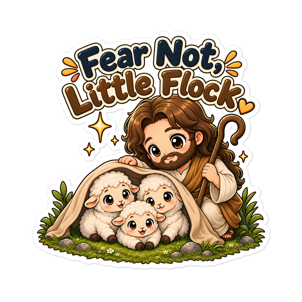 Fear Not Little Flock Sticker | sticker