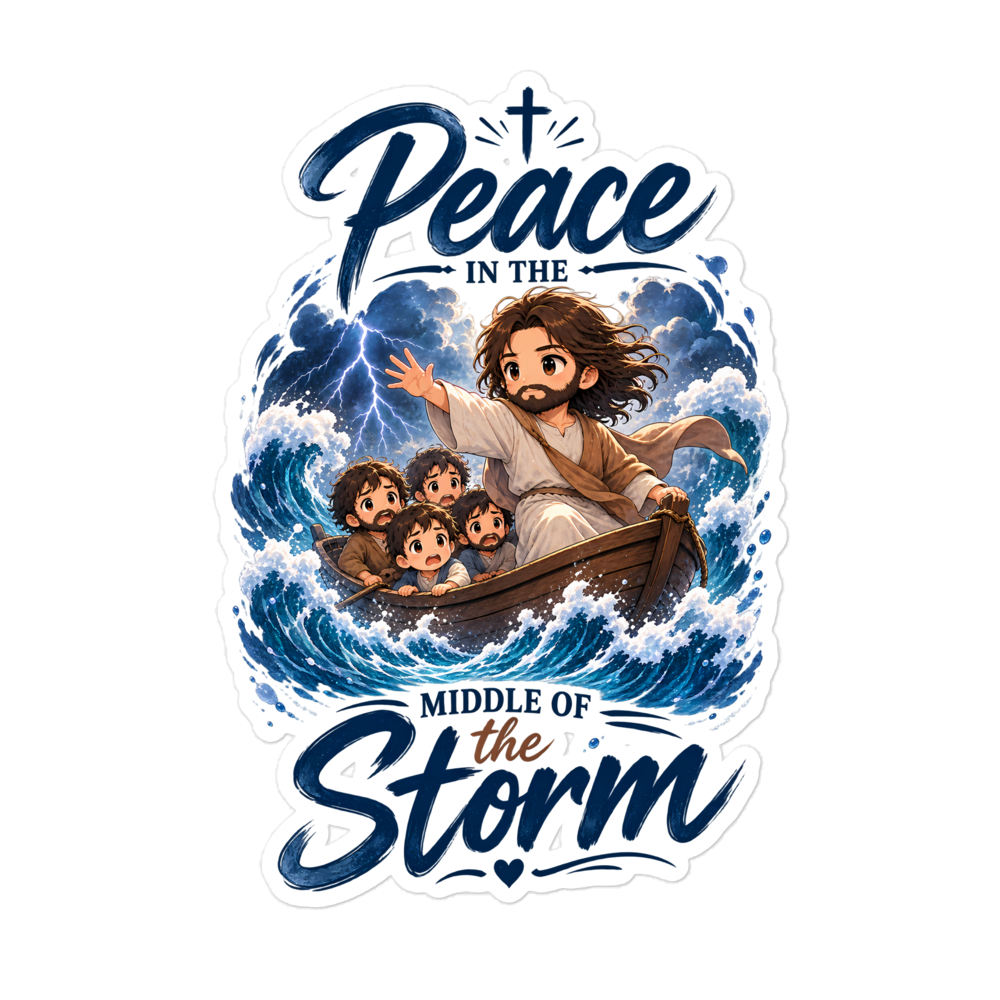 Peace In The Middle Of The Storm Sticker | sticker