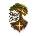 Rooted In Christ Tree Sticker | sticker