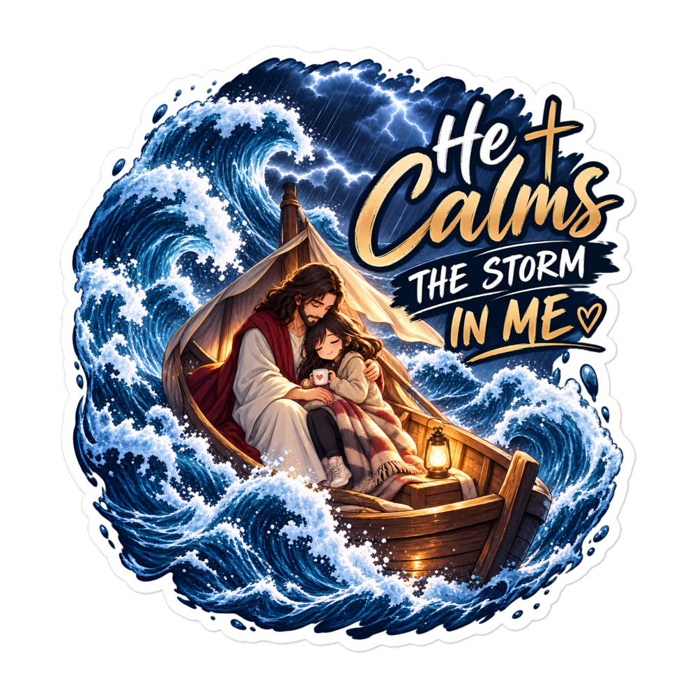 He Calms The Storm In Me Sticker | sticker