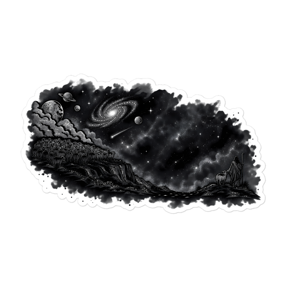 He Left The 99 For Me Cosmic Sticker | sticker