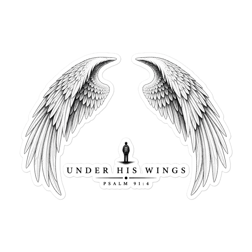 Under His Wings Sticker | sticker