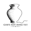 God's Not Done Yet Potter's Vessel Sticker | sticker