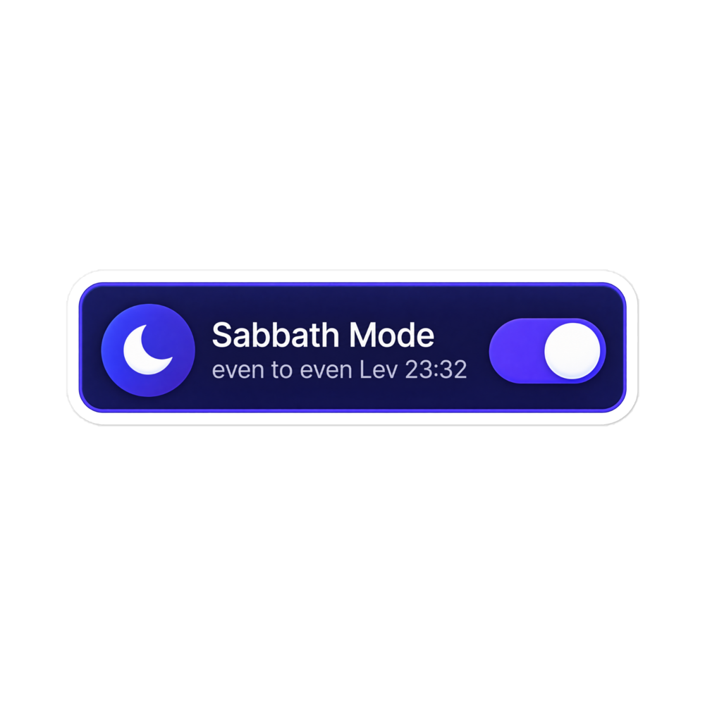 Sabbath Mode Toggle Sticker | sticker