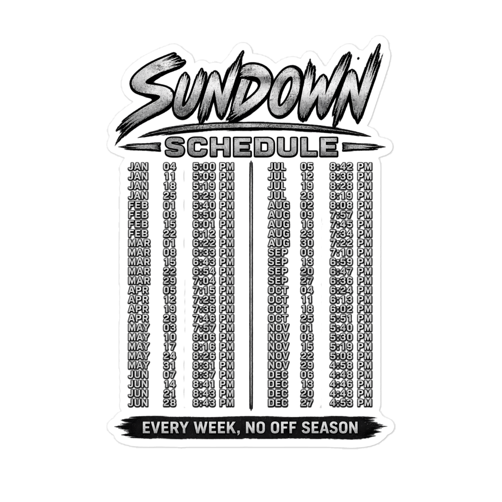 Sundown Worship Tour Sticker | sticker
