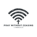 Pray Without Ceasing Wi-Fi Sticker | sticker