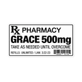 Grace 500mg Prescription Label Sticker | sticker