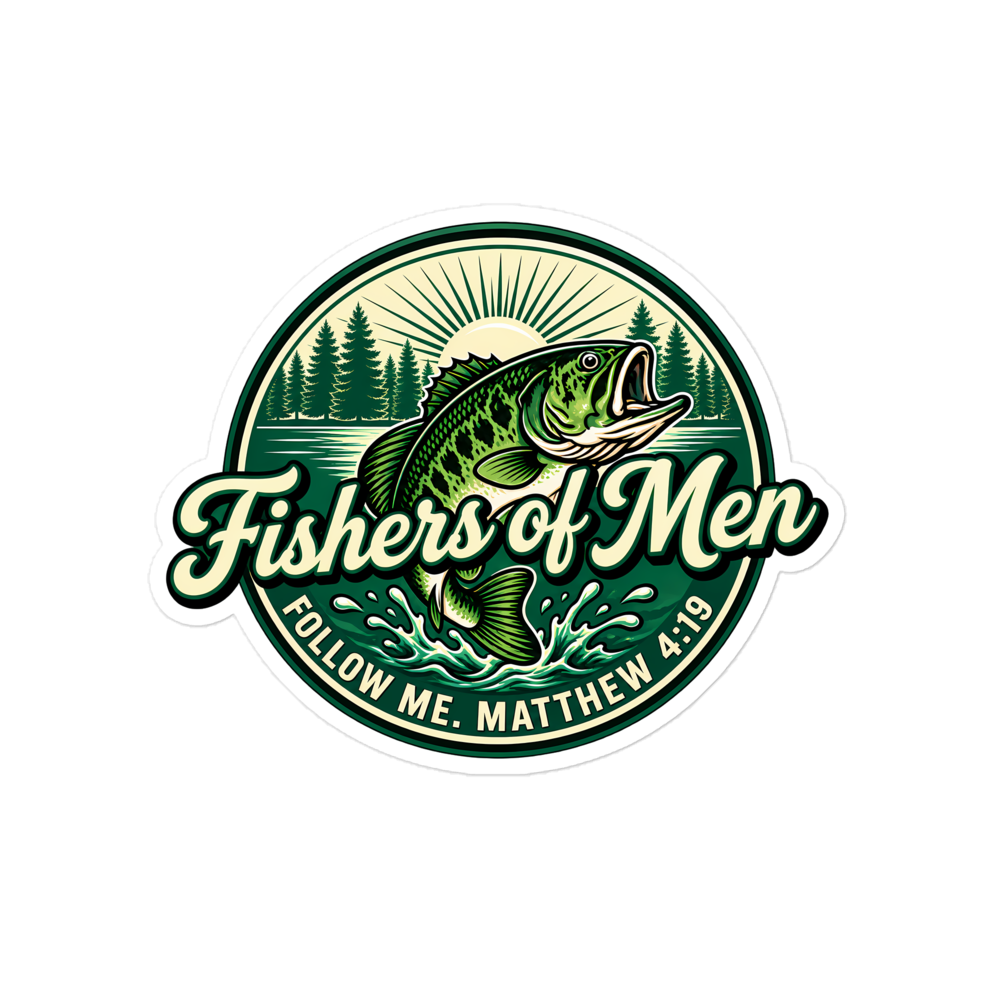 Fishers Of Men Lake Badge Sticker | sticker