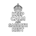 Keep Calm And Sabbath Rest Sticker | sticker
