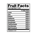 Fruit Facts Nutrition Label Sticker | sticker