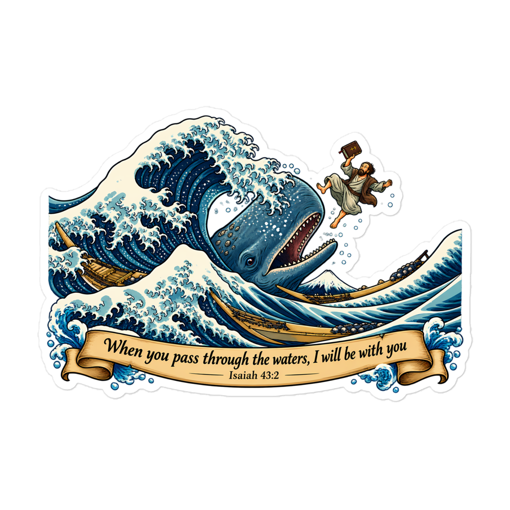 When You Pass Through The Waters Sticker | sticker