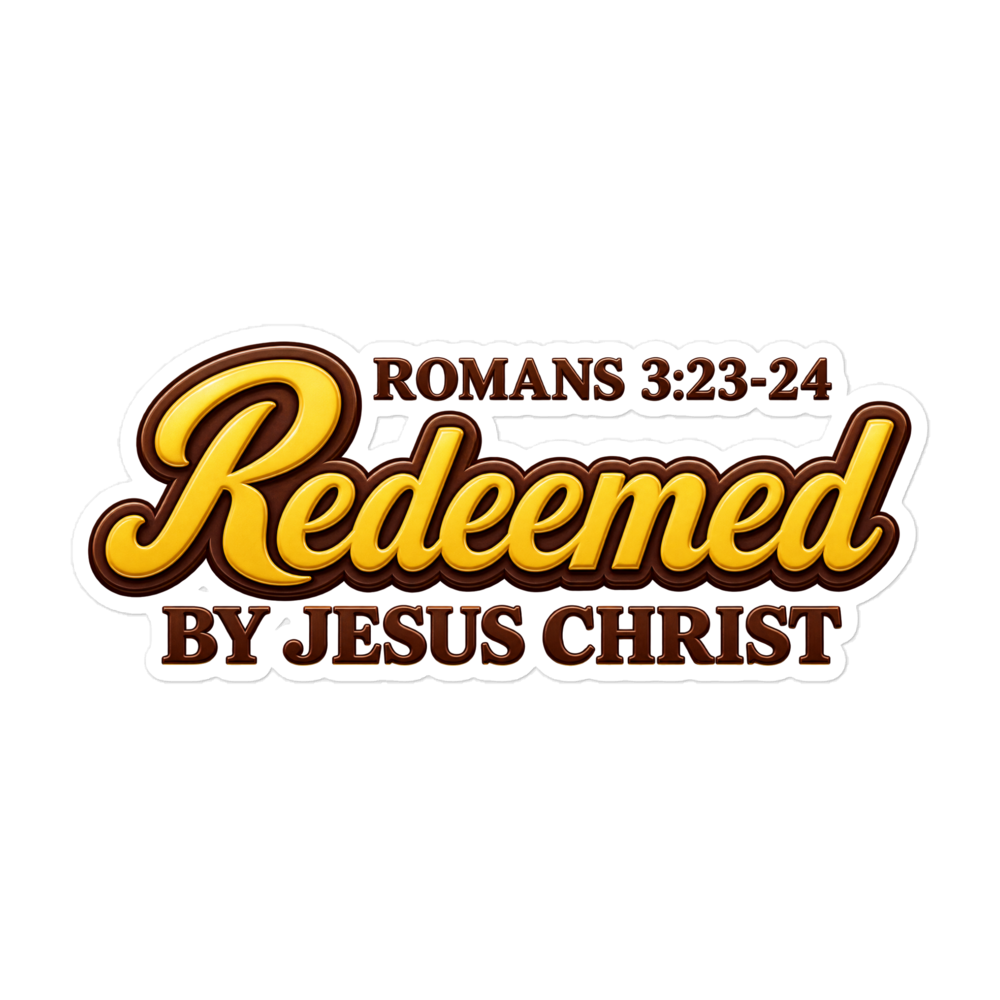 Redeemed Candy Script Sticker | sticker