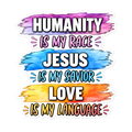 Humanity Is My Race Sticker | sticker