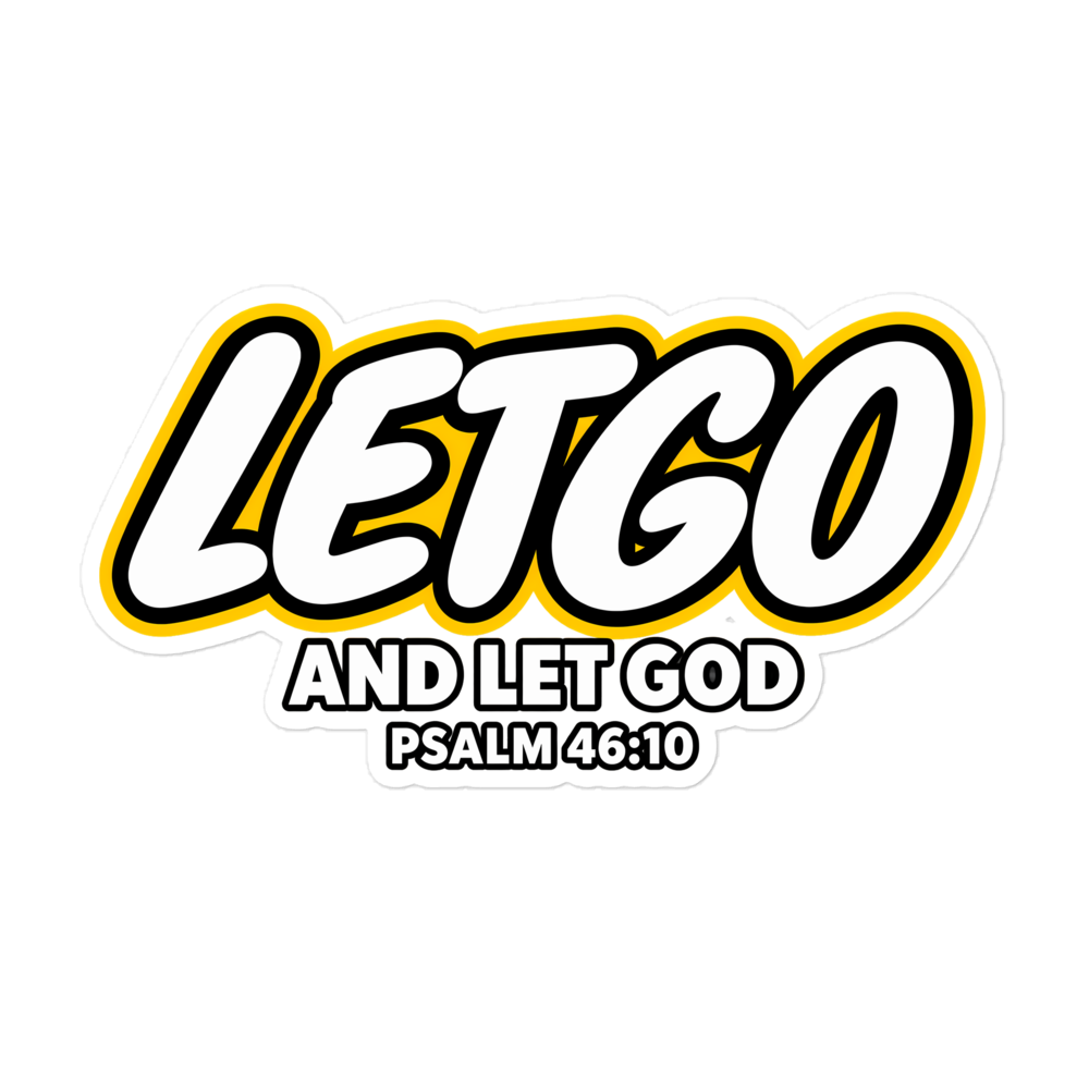 Letgo And Let God Brick Logo Sticker | sticker