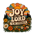 The Joy Of The Lord Is My Strength Retro Sticker | sticker
