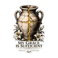 My Grace Is Sufficient Kintsugi Sticker | sticker