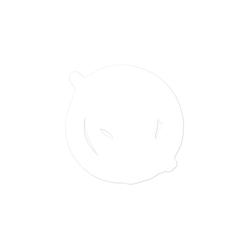 Logo White Sticker