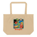 Dont Talk To Strangers Large Organic Tote Bag