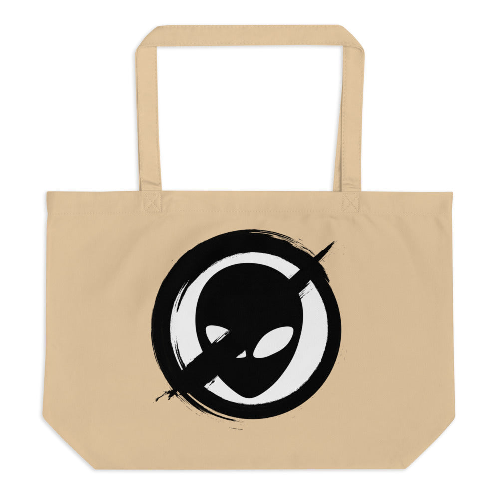 Icon In Black White 2x Large Organic Tote Bag