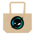 Icon In Black Green 2x Large Organic Tote Bag