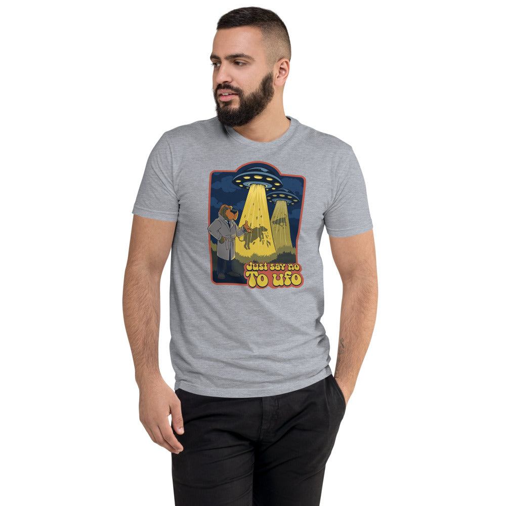 Alien Crime Men’s Fitted Poly/Cotton T-Shirt
