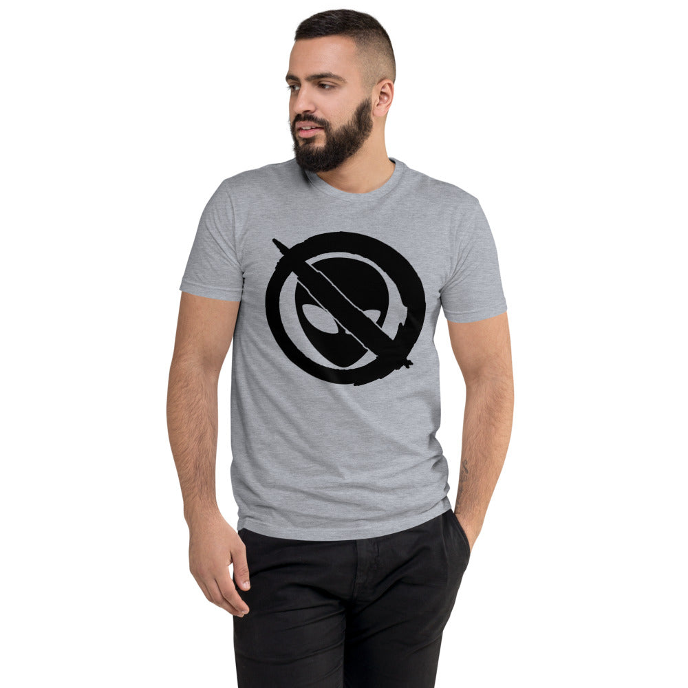 Snrg Logo Black Men’s Fitted Poly/Cotton T-Shirt