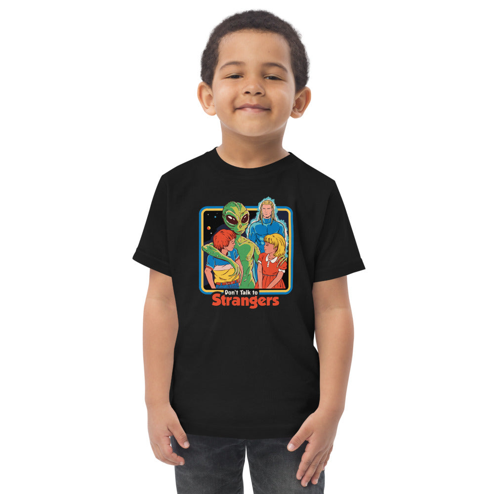 Don't Talk To Strangers Baby Organic T-Shirt