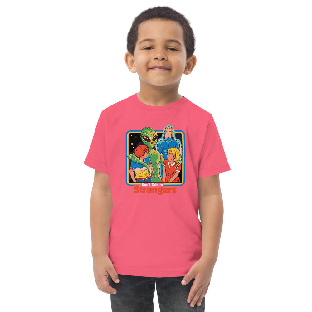 Don't Talk To Strangers Baby Organic T-Shirt