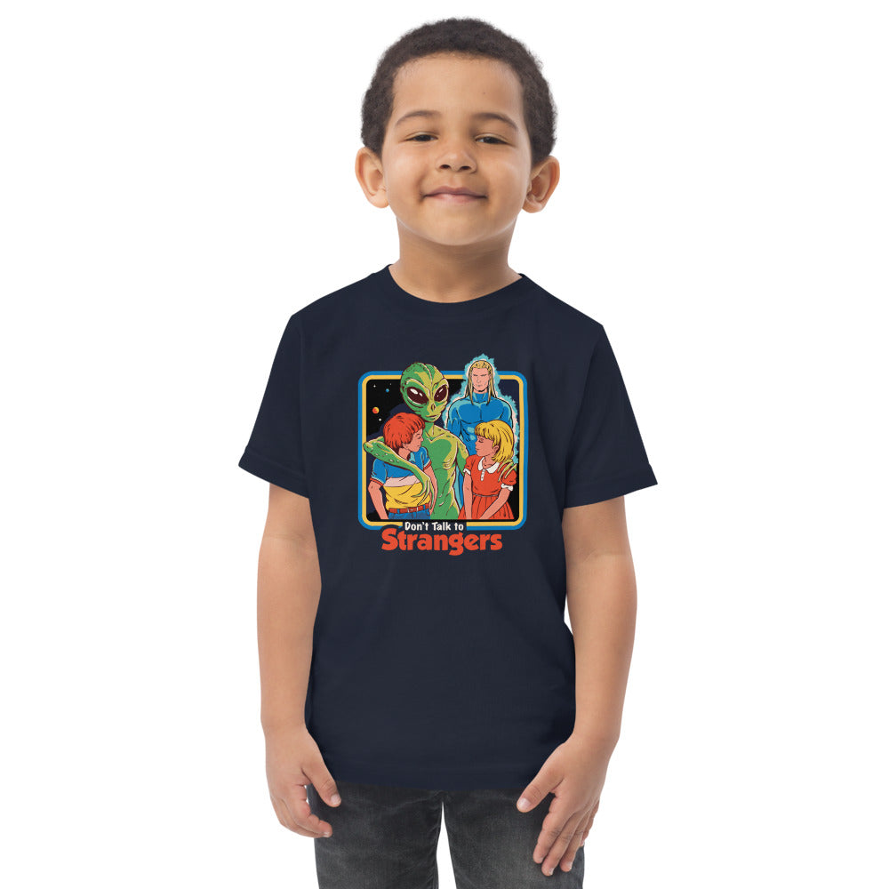 Don't Talk To Strangers Baby Organic T-Shirt