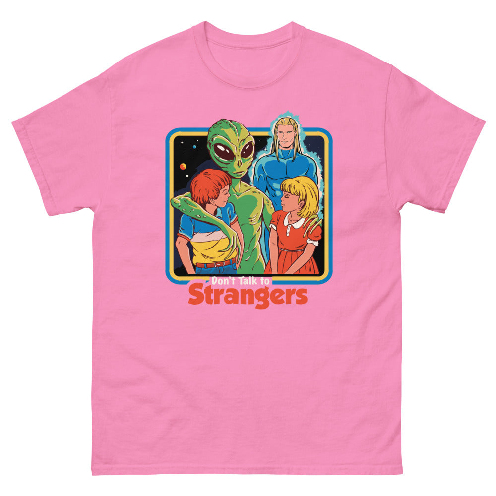 Dont Talk To Strangers Men's T-Shirt | colour: Azalea