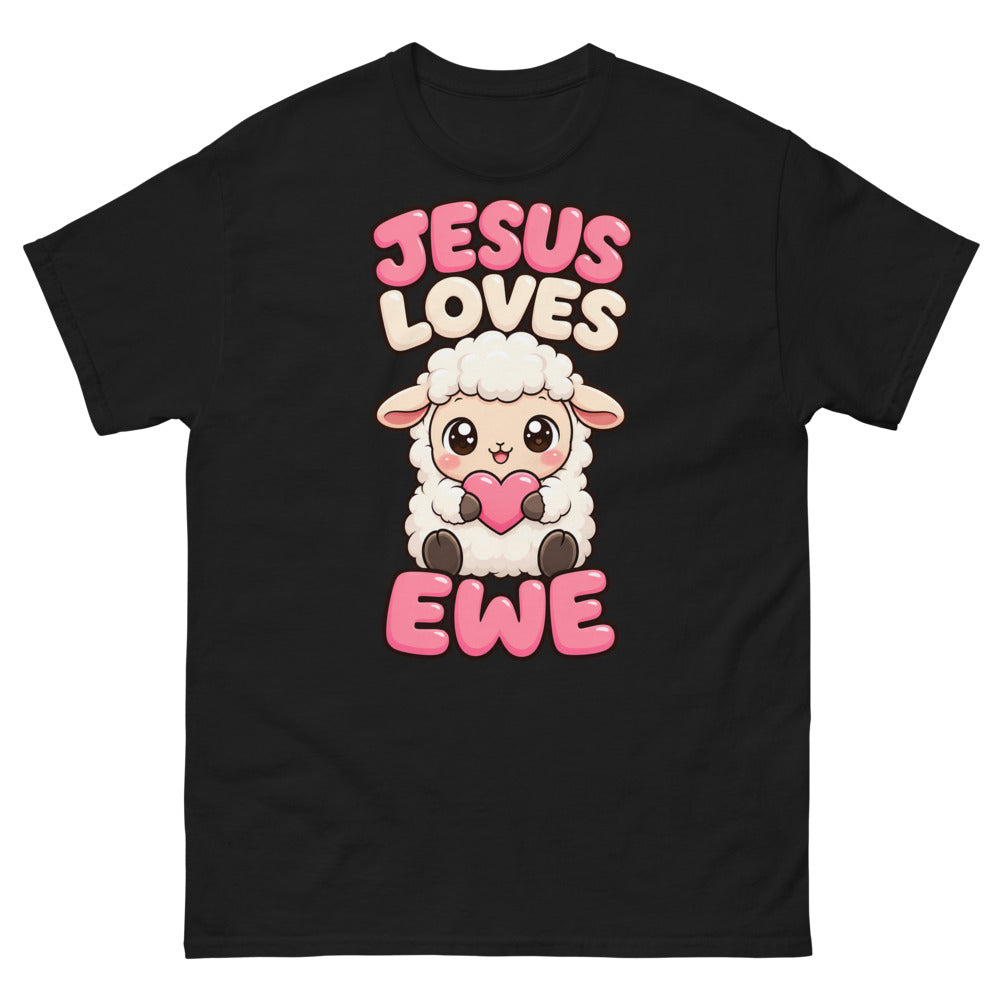 Jesus Loves Ewe T-Shirt | colour: Black