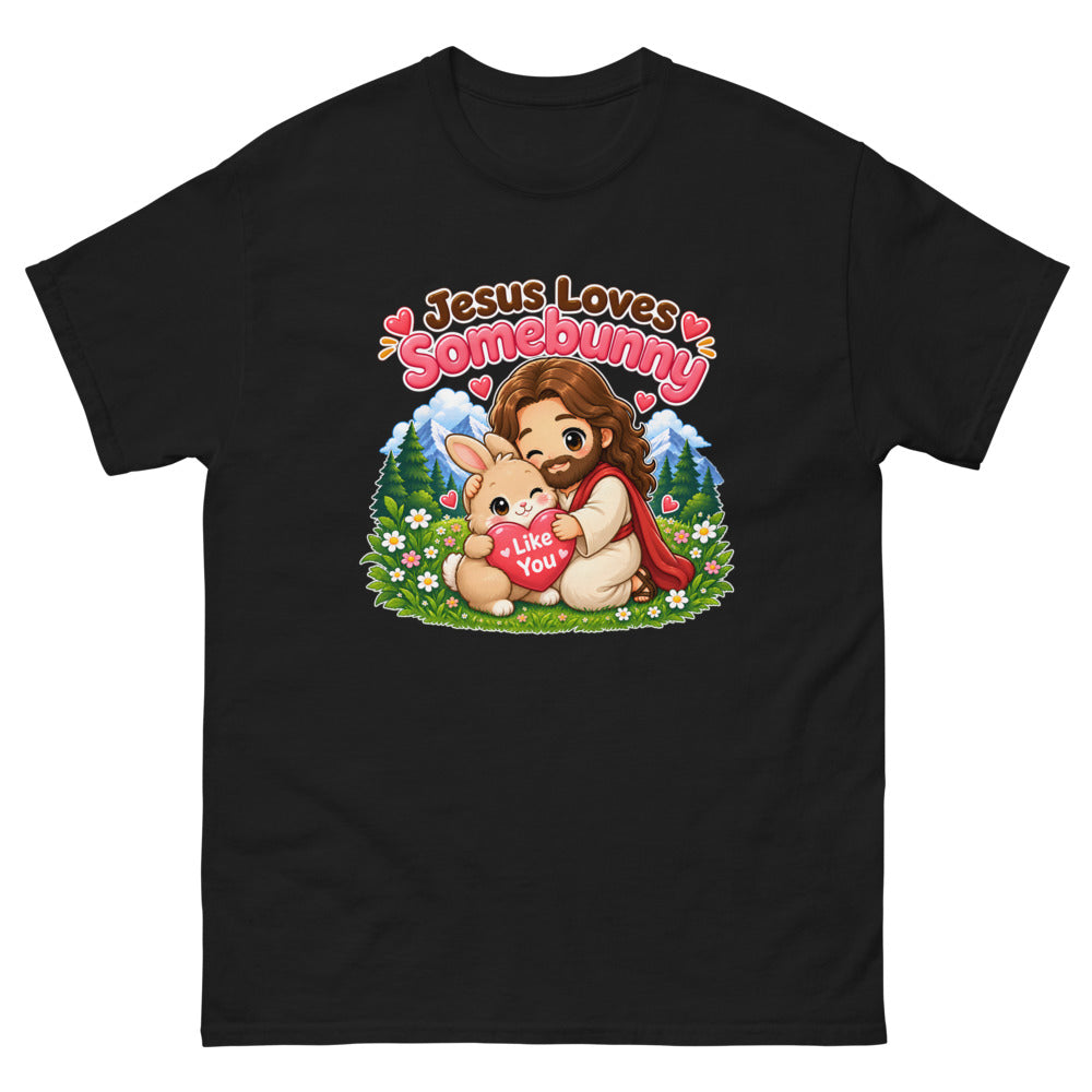 Jesus Loves Somebunny Like You T-Shirt | colour: Black