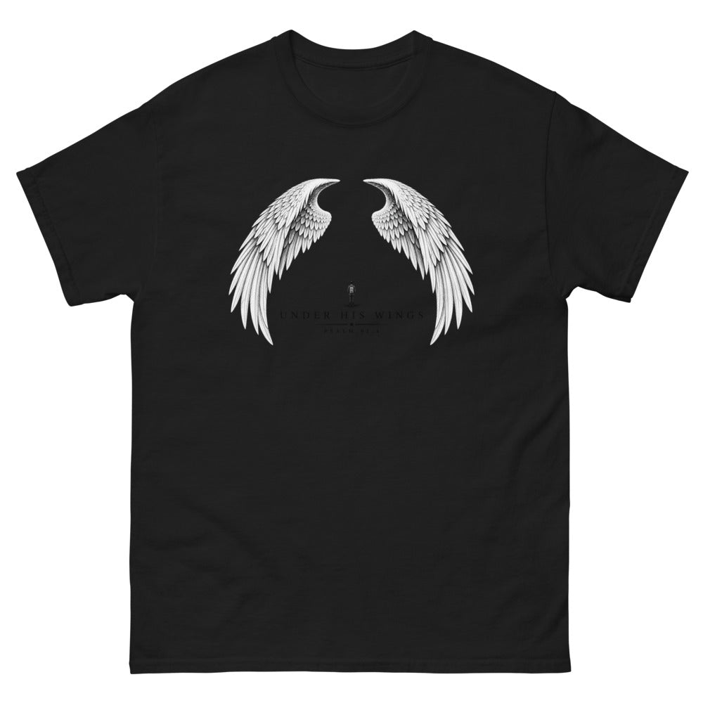 Under His Wings T-Shirt | colour: Black