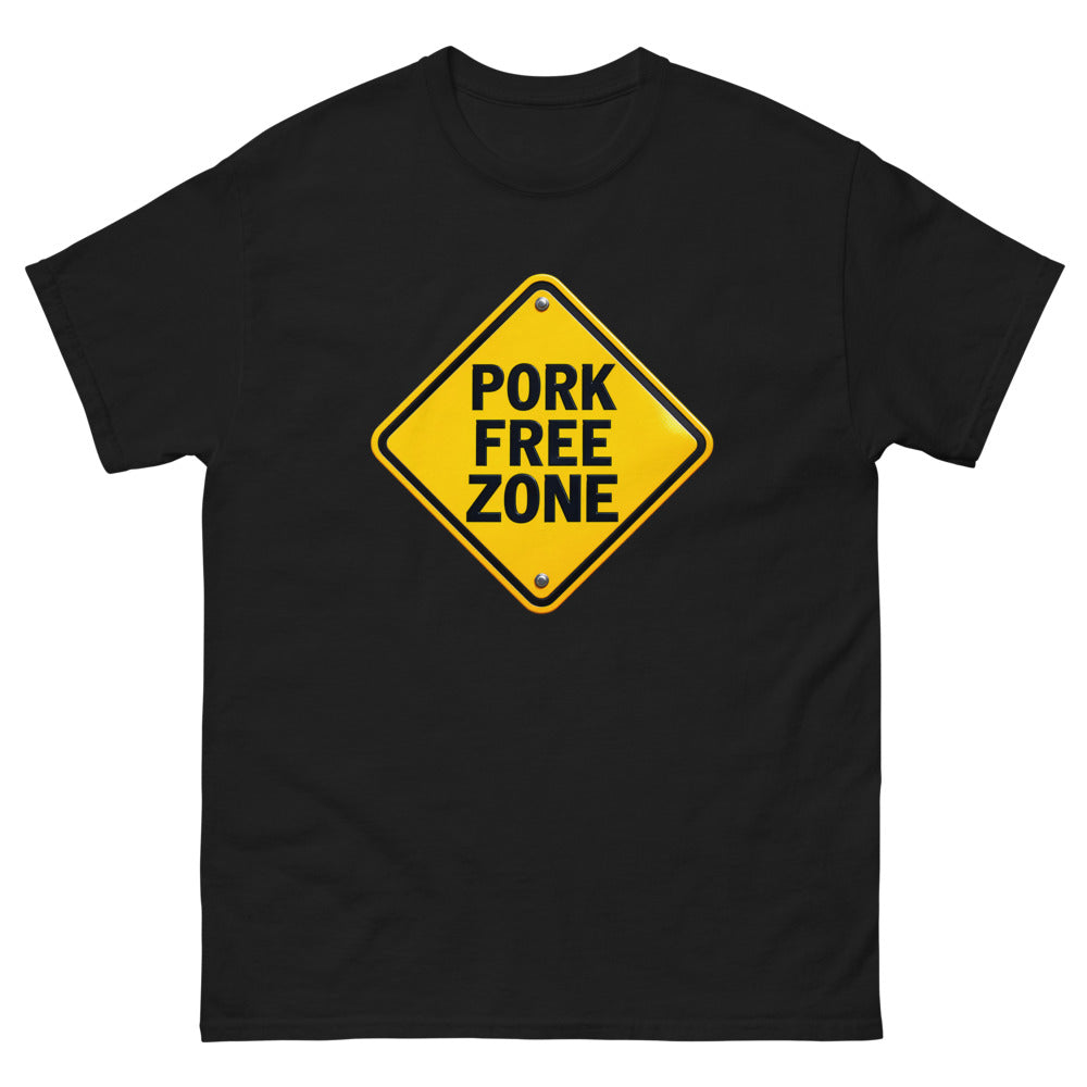 Pork Free Zone T-Shirt | colour: Black