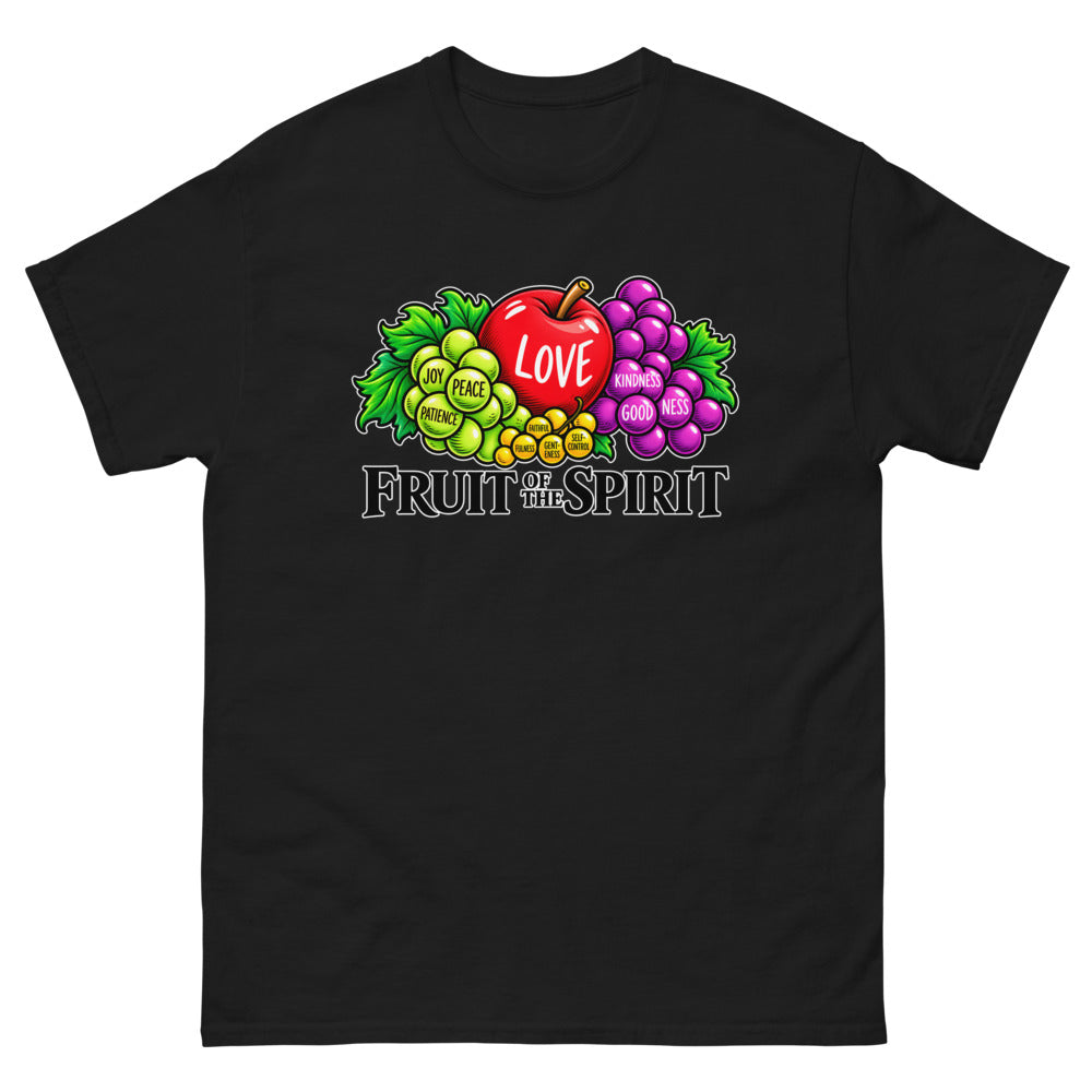 Fruit Of The Spirit Illustrated T-Shirt | colour: Black
