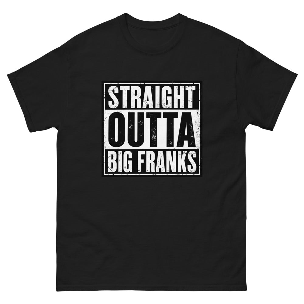 Straight Outta Big Franks T-Shirt | colour: Black