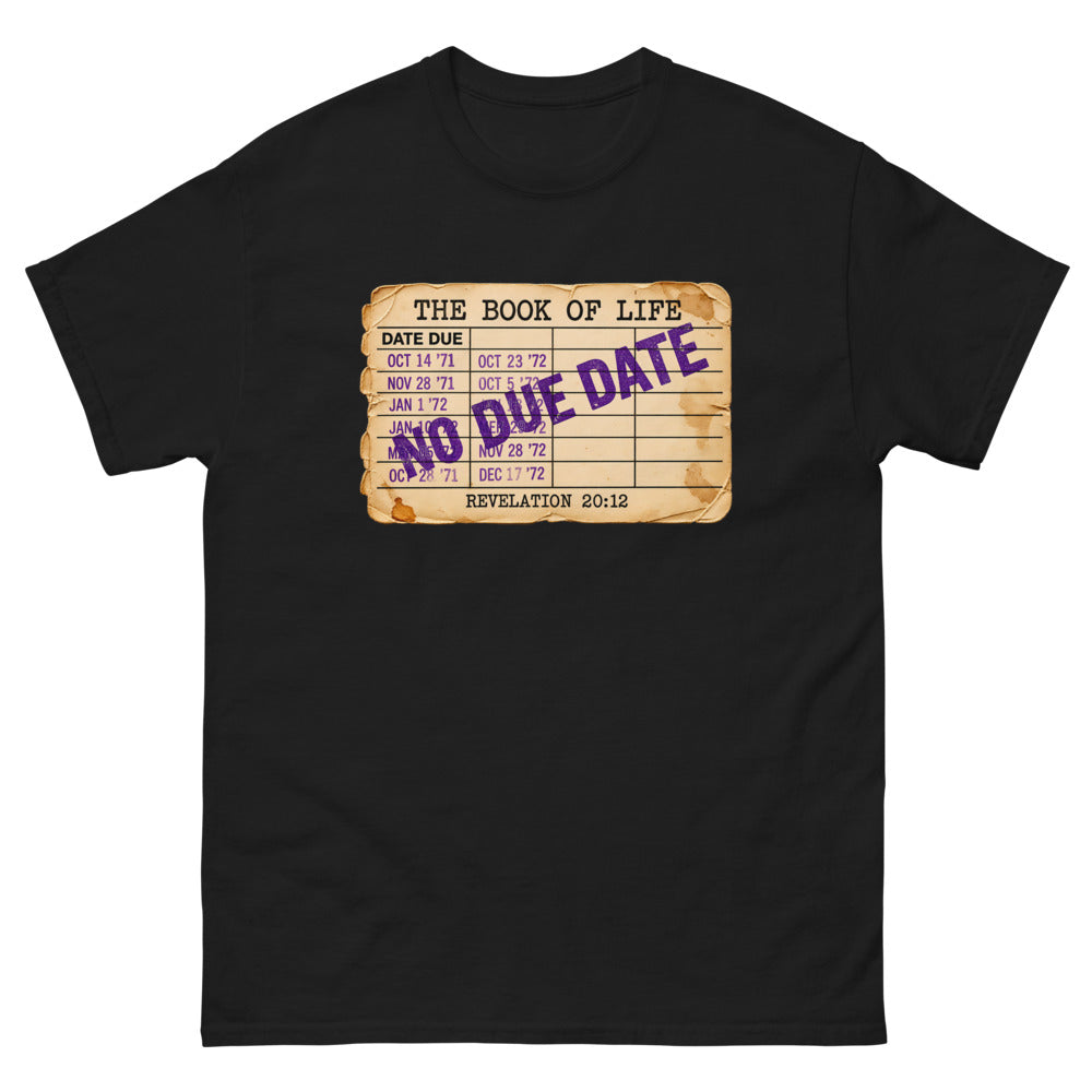 The Book Of Life, No Due Date T-Shirt | colour: Black