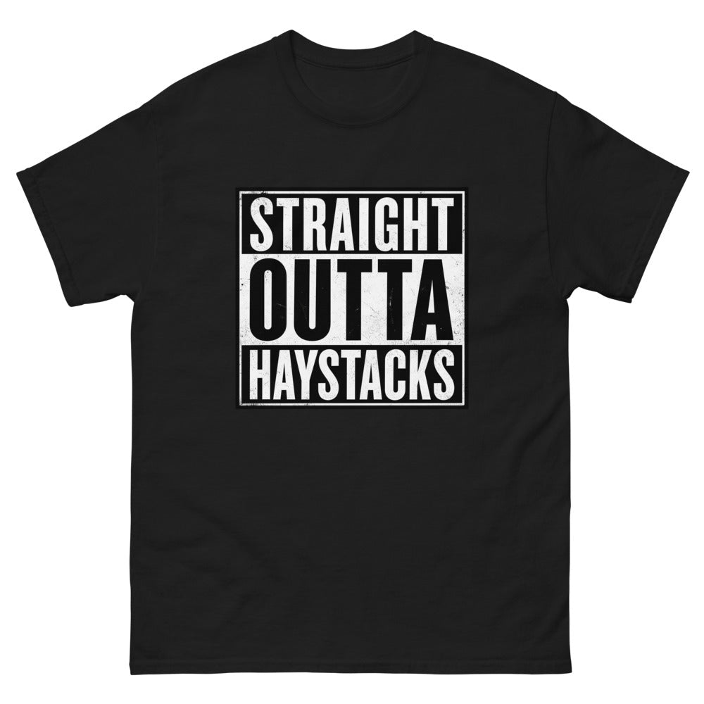 Straight Outta Haystacks T-Shirt | colour: Black