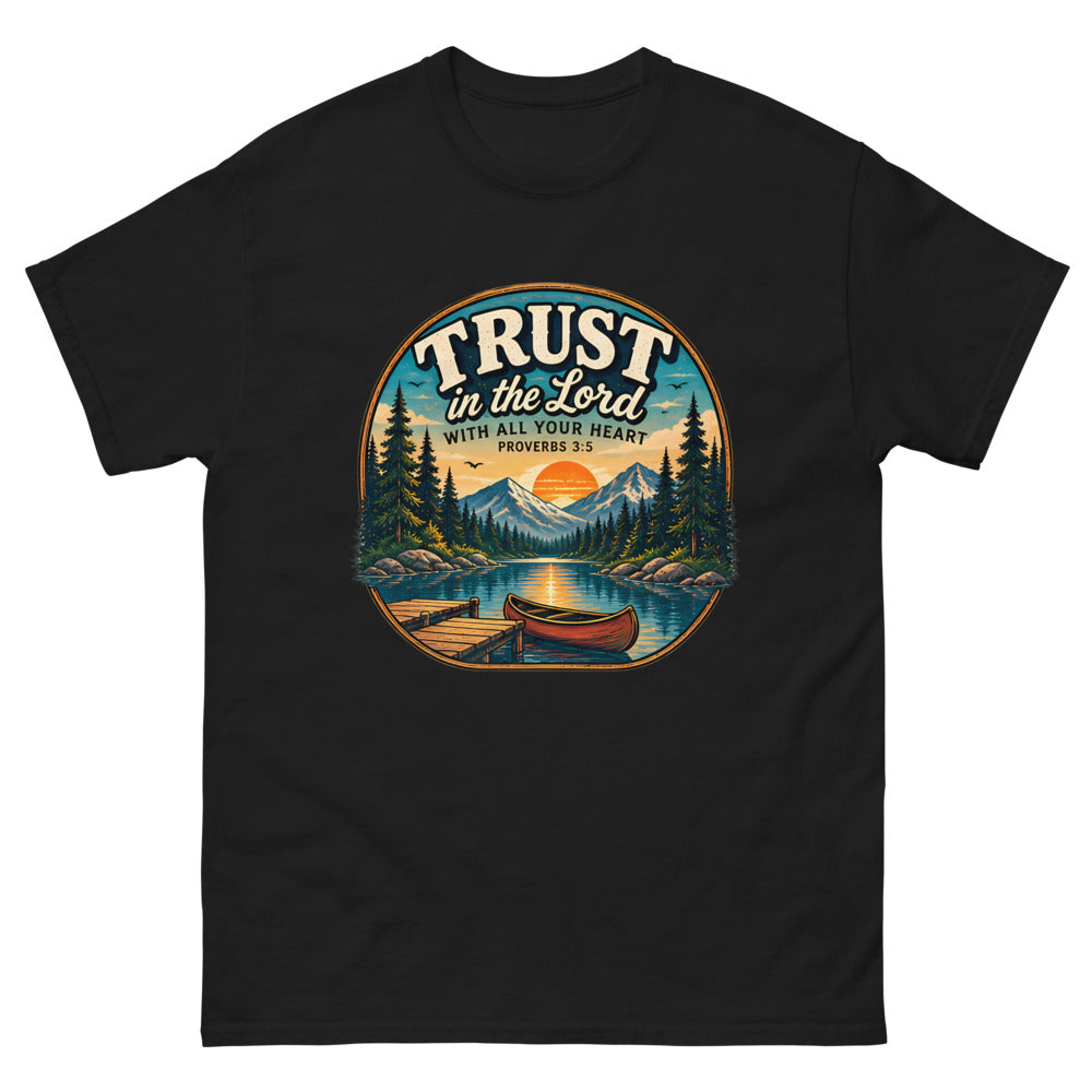 Trust In The Lord Lakeside Badge T-Shirt | colour: Black