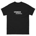 Logo White Men’s Fitted Poly/Cotton T-Shirt | colour: Black