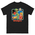 Dont Talk To Strangers Men’s Fitted Poly/Cotton T-Shirt | colour: Black