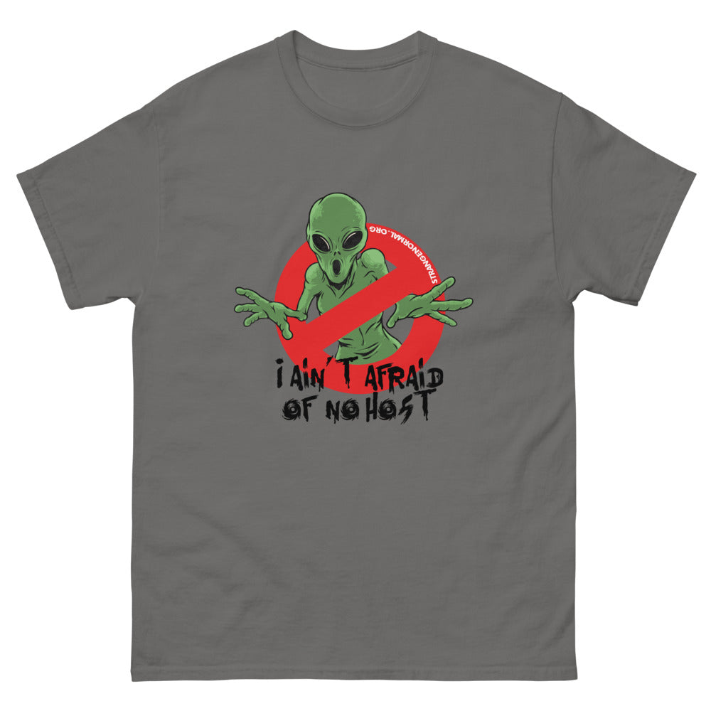 Ain'T Afraid Alien 2 Afraid Alien Men’s Fitted Poly/Cotton T-Shirt | colour: Charcoal