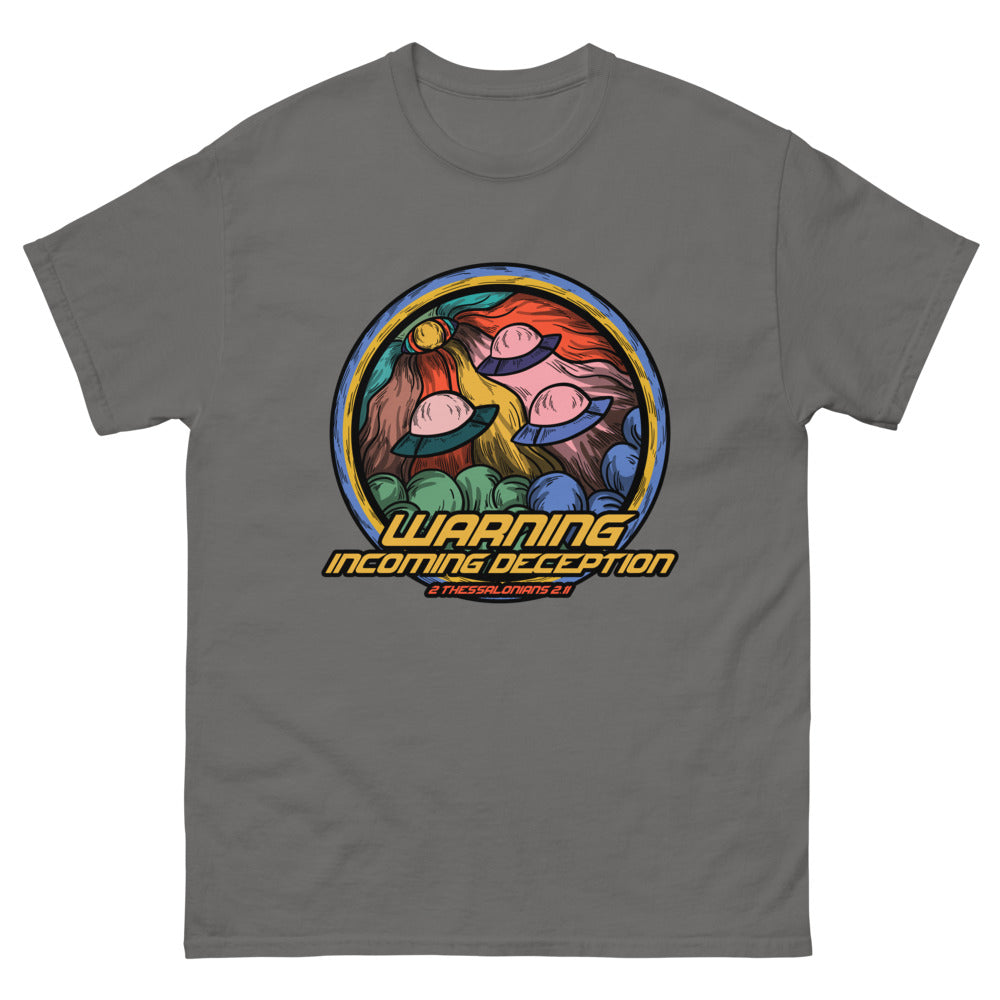 Incoming Deception Men's T-Shirt | colour: Charcoal